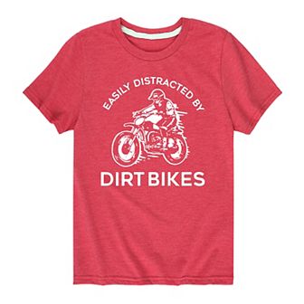 Boys 8-20 Easily Distracted By Dirt Bikes Graphic Tee