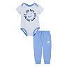 Baby Boy Nike "Just Do It." Smiley Face Graphic Romper & Jogger Pants Set