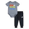 Baby Boy Nike "New to the Team" Graphic Bodysuit & Jogger Pants Set