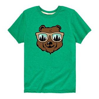 Boys 8-20 Bear With Sunglasses Graphic Tee