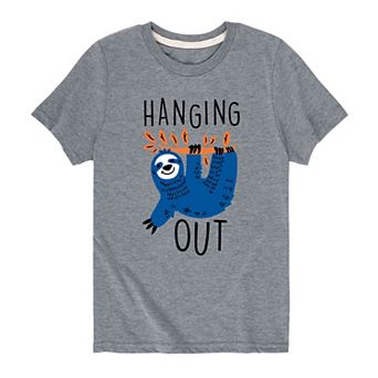 Boys 8-20 Hanging Out Sloth Graphic Tee