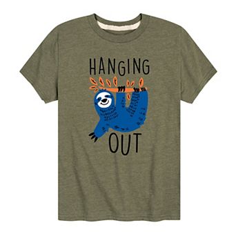 Boys 8-20 Hanging Out Sloth Graphic Tee