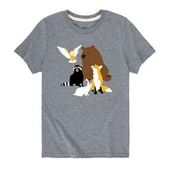 Boys 8-20 Forest Creatures Graphic Tee