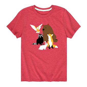 Boys 8-20 Forest Creatures Graphic Tee