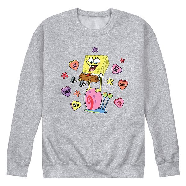Men's SpongeBob Candy Hearts Sweatshirt