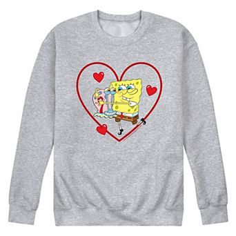 Men's SpongeBob Gary Heart Sweatshirt