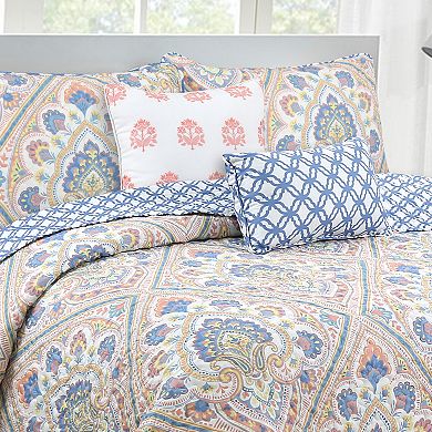 Merriam Apricot Quilt Set with Shams