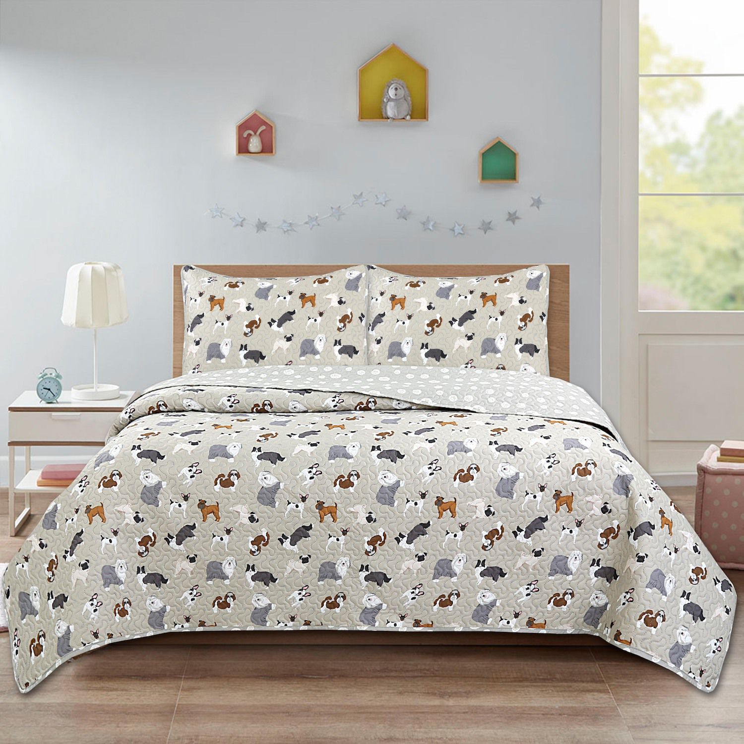 Dog themed comforter on sale set