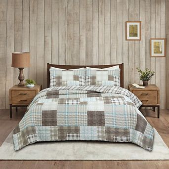 Aubin Patchwork Quilt Set with Shams