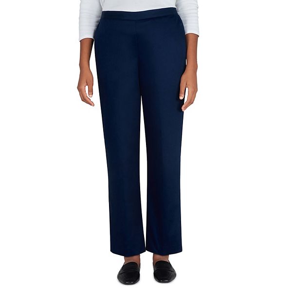 Petite Alfred Dunner Sateen Pull-On Pants