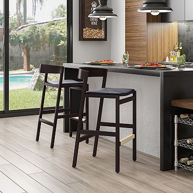 MANHATTAN COMFORT Klismos Counter Stool 3-piece Set