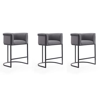MANHATTAN COMFORT Cosmopolitan Counter Stool 3 pc Set