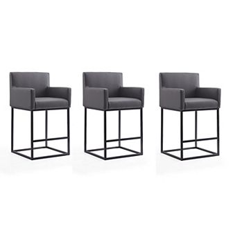 MANHATTAN COMFORT Ambassador Counter Stool 3 pc Set