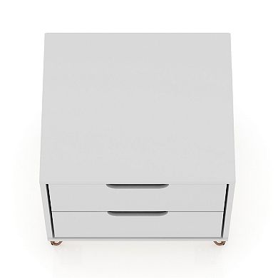 MANHATTAN COMFORT Rockefeller 2.0 Nightstand Table 2-piece Set