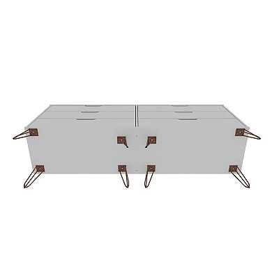 MANHATTAN COMFORT Rockefeller 6-Drawer Double Low Dresser