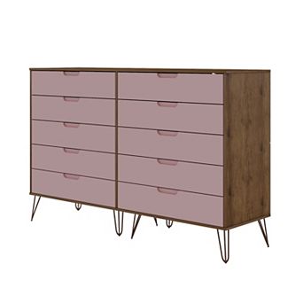 MANHATTAN COMFORT Rockefeller 10-Drawer Double Tall Dresser