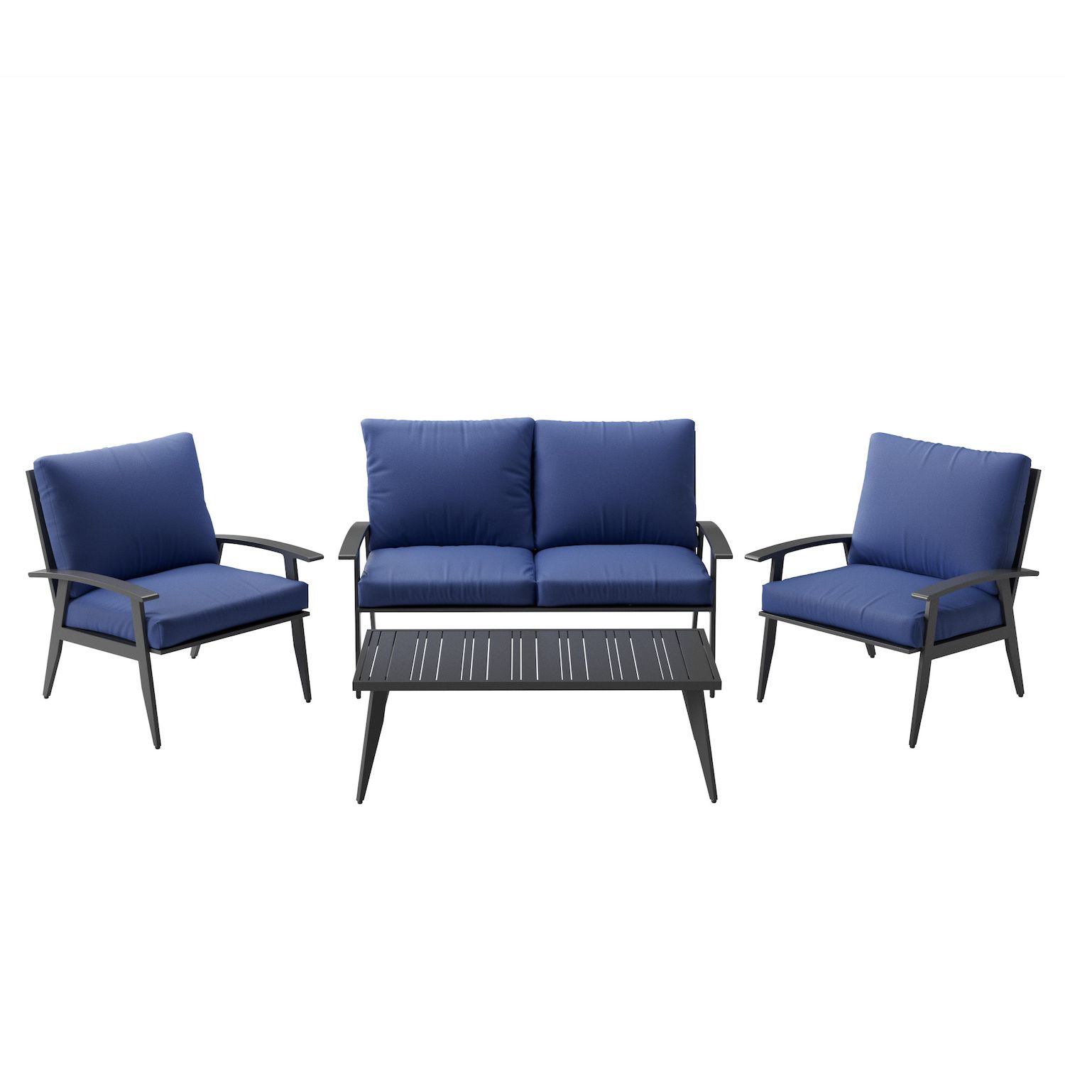 Image for Dream Collection Outdoor Conversation Chair, Loveseat, & Coffee Table 4-piece Set at Kohl's.