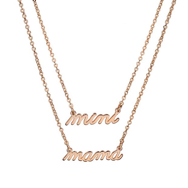 Kohls on sale name necklace