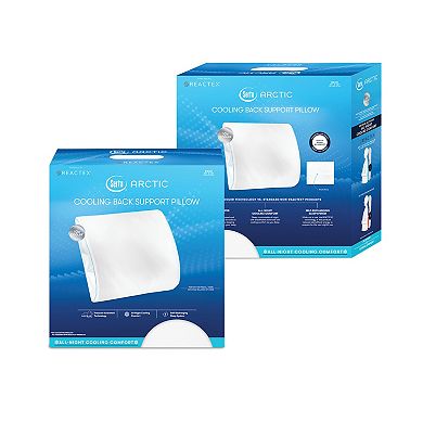 Serta Arctic 10x Cooling Memory Foam Beck Support Lumbar Accessory Pillow