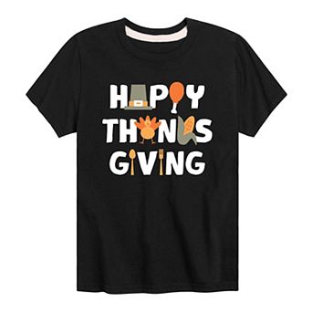Boy's 8-20 Happy Thanksgiving Tee
