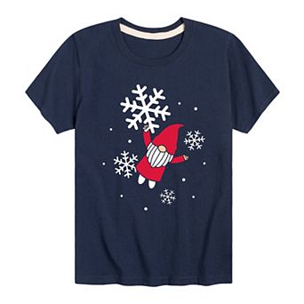 Boys 8-20 Snowflake Gnome Graphic Tee
