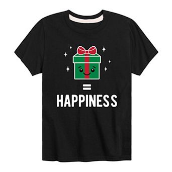Boys 8-20 Presents Equals Happiness Graphic Tee
