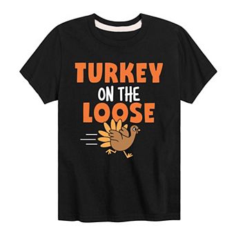 Boys 8-20 Turkey On The Loose Graphic Tee