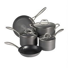 Anolon Accolade Hard Anodized 2-Piece Nonstick Frying Pan Set ,Gray