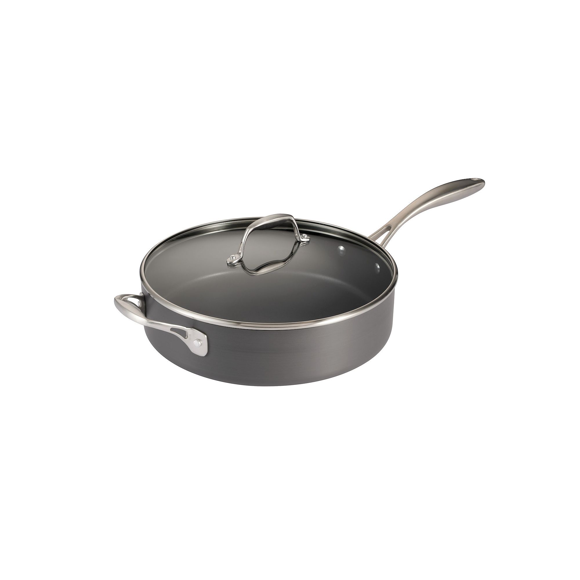 Tramontina 5.5-qt. Hard-Anodized Aluminum Covered Deep Sauté Pan, Gray