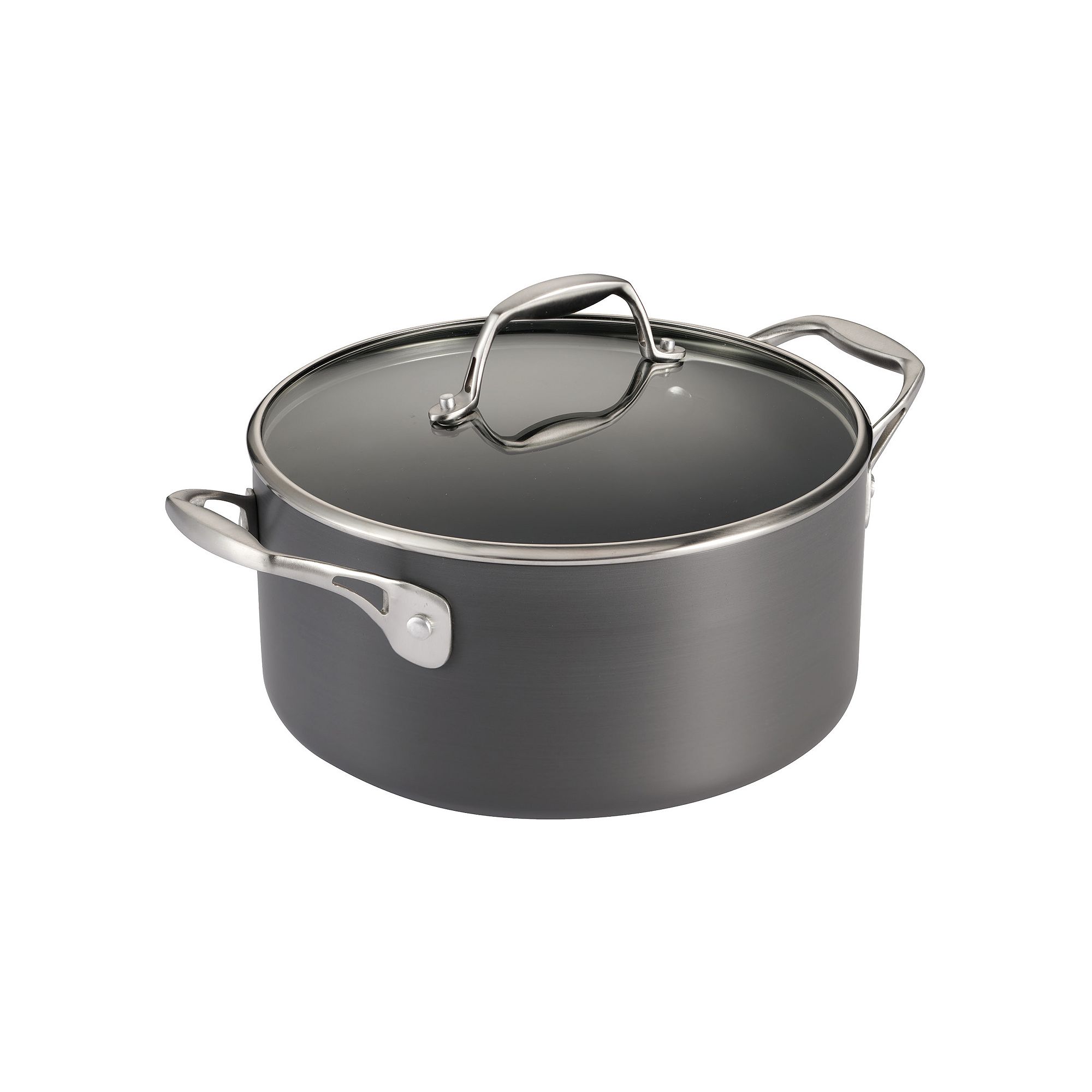 Tramontina 5-qt. Hard-Anodized Aluminum Covered Dutch Oven, Gray