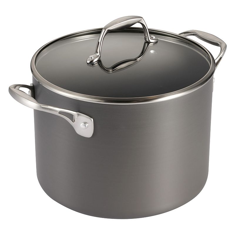 UPC 016017159273 product image for Tramontina 8-qt. Hard-Anodized Aluminum Covered Stock Pot, Gray | upcitemdb.com