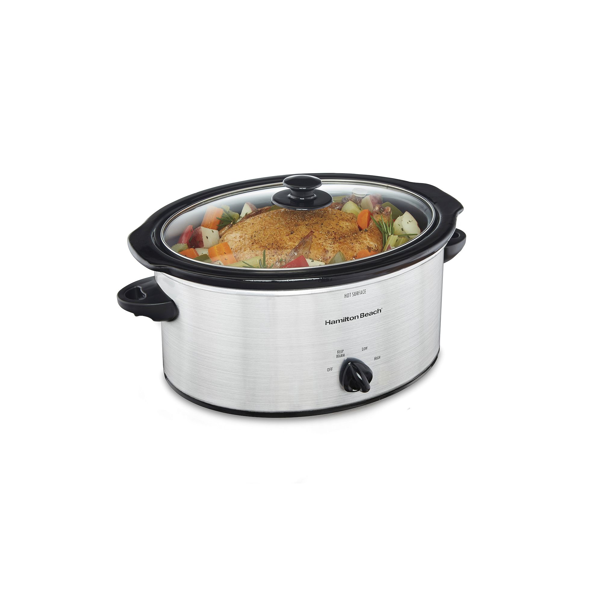Hamilton Beach 5-qt. Oval Slow Cooker, Silver