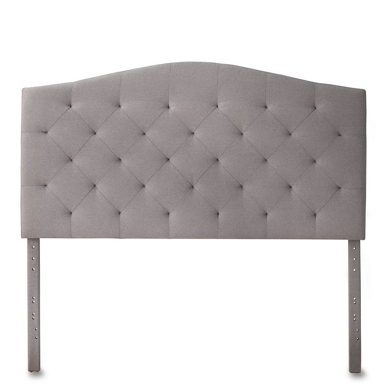Lucid Dream Collection High Rise Curved Headboard, Grey, King