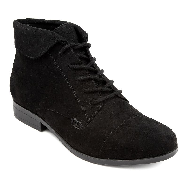 UPC 196050000296 product image for London Fog Clora Women's Ankle Boots, Size: 9.5, Black Micro | upcitemdb.com