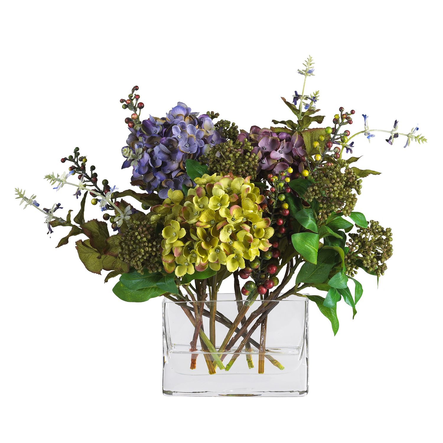 Nearly Natural Silk Hydrangea Floral Arrangement   555334