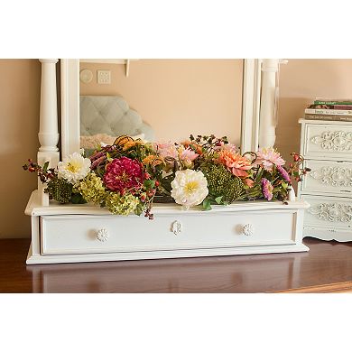 nearly natural Silk Peony Arrangement Centerpiece