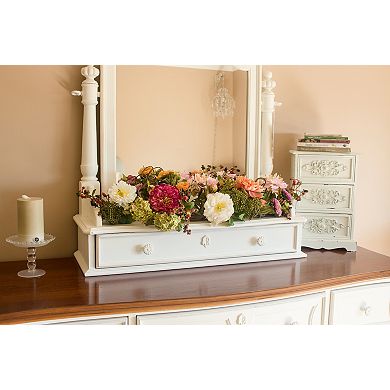 nearly natural Silk Peony Arrangement Centerpiece
