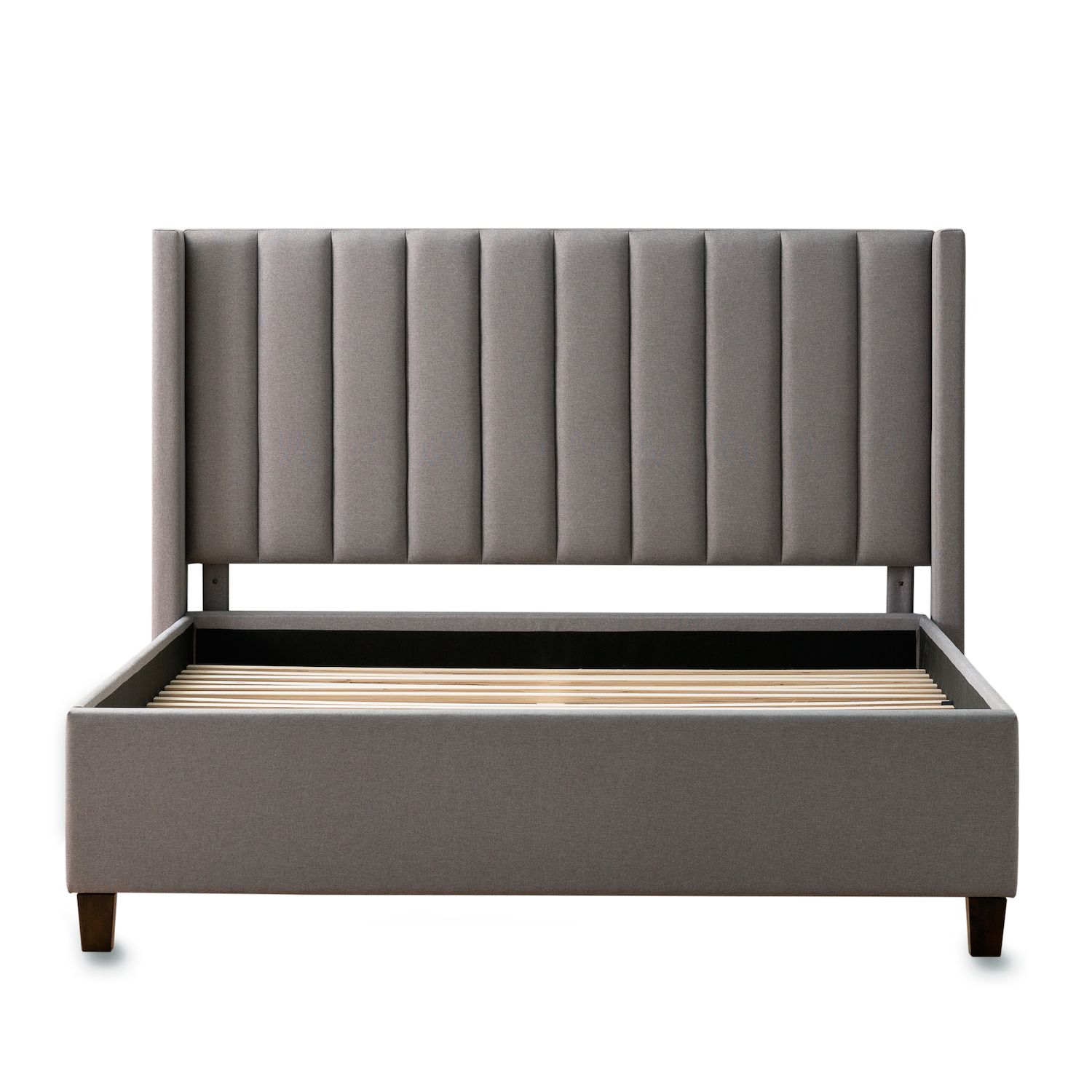 Image for Dream Collection Lucid Wingback Upholstered Bed with Vertical Channels at Kohl's.