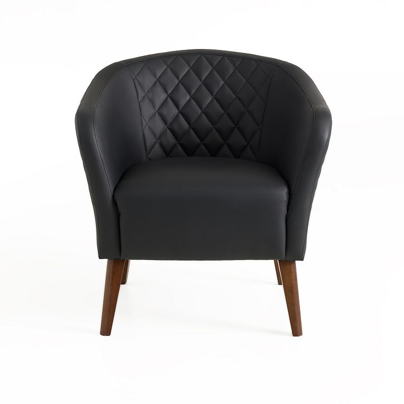 Lucid Dream Collection Barrel Chair, Black
