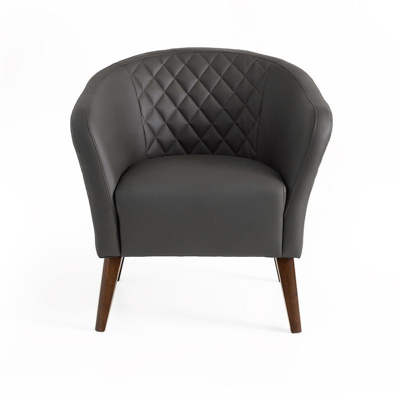 Lucid Dream Collection Barrel Chair, Grey