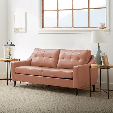 Lucid Dream Collection Scooped Arm Tufted Sofa
