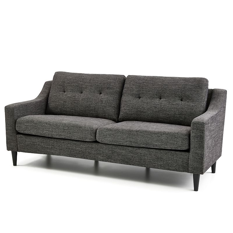 71008757 Lucid Dream Collection Scooped Arm Tufted Sofa, Bl sku 71008757
