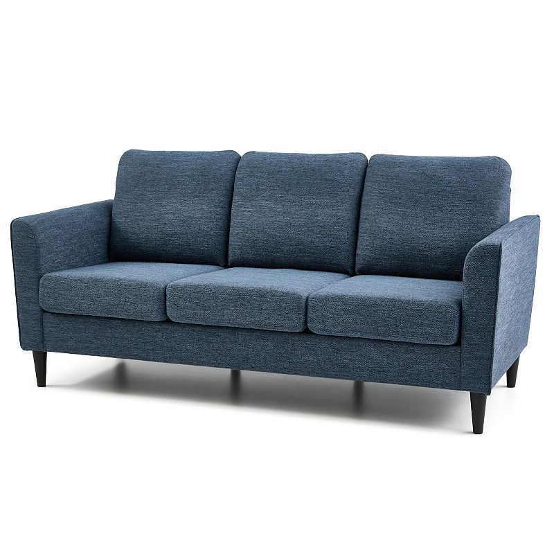 46875650 Lucid Dream Collection Curved Arm Sofa, Blue sku 46875650