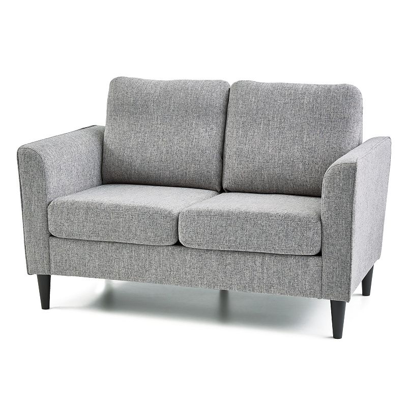 28172518 Lucid Dream Collection Curved Arm Loveseat, Grey sku 28172518