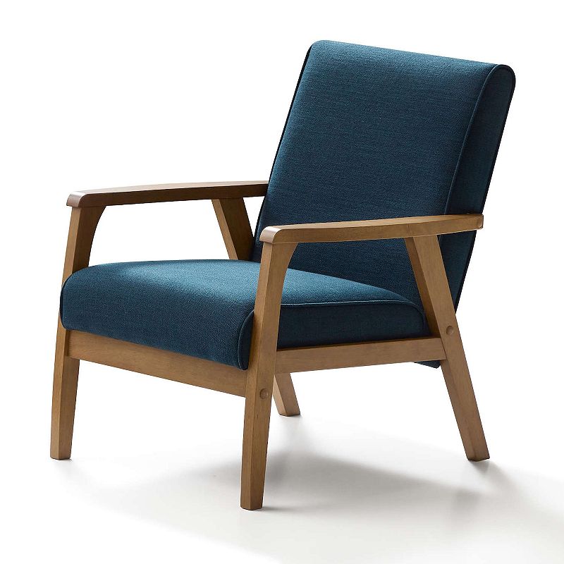 Lucid Dream Collection Exposed Arm Accent Chair, Blue