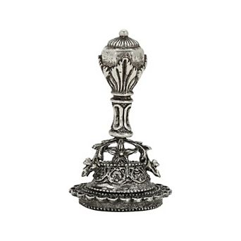 1928 Silver Tone Flower Vase Wax Stamp