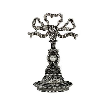 1928 Silver Tone Bow Handle Butterfly Wax Stamp