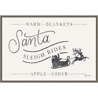 Amanti Art Vintage Christmas VI Framed Canvas Wall Art