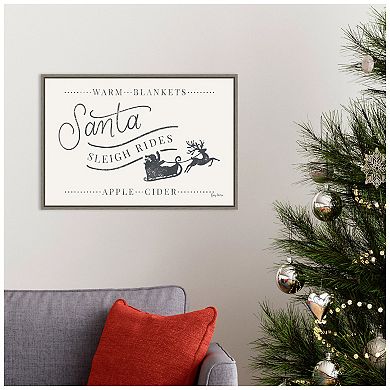 Amanti Art Vintage Christmas VI Framed Canvas Wall Art