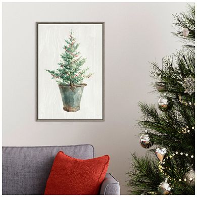 Amanti Art Christmas Tree I Framed Canvas Wall Art